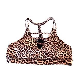 Zyia XL Leopard Grid Bra
